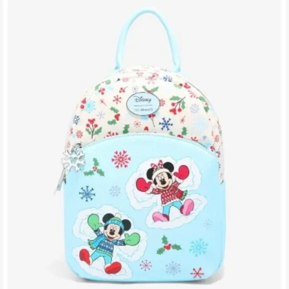Her Universe Disney Mickey Mouse and Minnie‎ Mouse Snow Angels Mini Backpack
